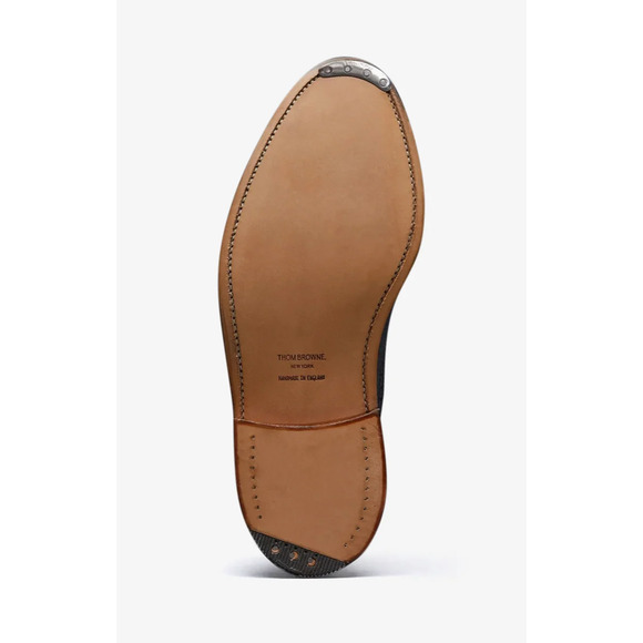 Thom Browne Black Leather Sole Longwing Derbys main image 10